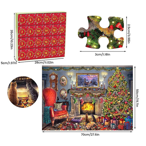 Adventskalender for julepuslespill 2023