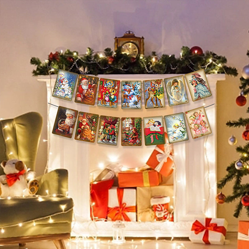 Julebanner i vintage stil