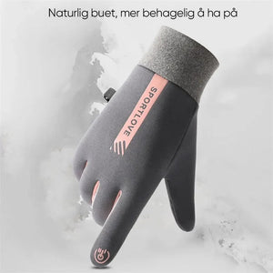 Vanntette fingerberøringsskjerm Sklisikre kuldebestandige hansker