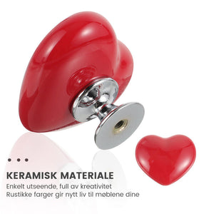 Hjerteformet toalettknapp